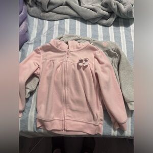 Simple Joys by Carter's Girls' 2-Pack Fleece Full Zip Hoodies